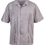 Urban Fox Mens Guayabera Shirts for Men | Short-Sleeve Shirt | Cuban