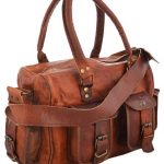 Brown Vintage Four Pocket Leather Handy Tote Bag in 2019 | Cute