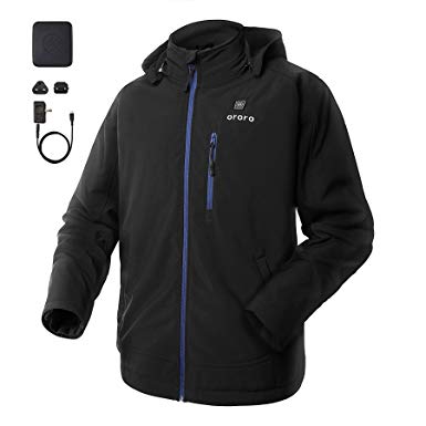 Amazon.com: ororo Men's Soft Shell Heated Jacket with Detachable