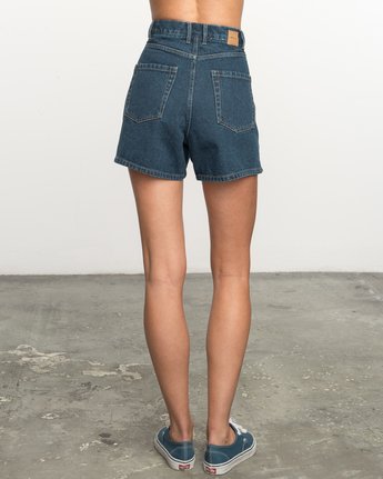 No Age High-Waisted Denim Shorts WL201NOA | RVCA