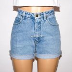 Vintage High Waisted Denim Shorts Cuffed or Un-Cuffed Shorts | Etsy