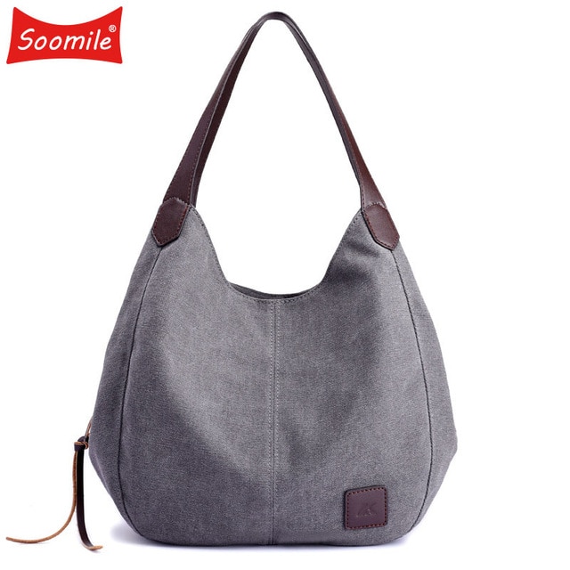 Soomile Jean Handbags 2018 brand Women Bag Big Hobo Purses Large