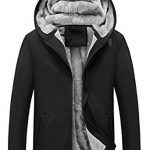Yeokou Men's Winter Thicken Fleece Sherpa Lined Zipper Hoodie