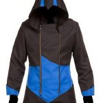 Assassin's Creed III Black and Blue Hoodie Jacket