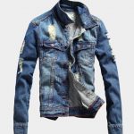 Fall Ripped Denim Jacket 2016 Men'S Winter Jean Jacket Men Vintage