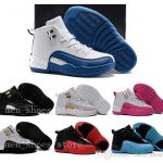 Kids 12 Shoes Children Basketball Shoes Boy Girl 12s OVO French Blue