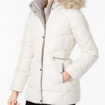 Larry Levine Faux-Fur-Trim Hooded Puffer Coat - Coats - Women - Macy's
