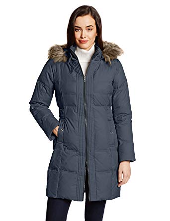 Amazon.com: Larry Levine Women's Hooded Three-Quarter Length Down