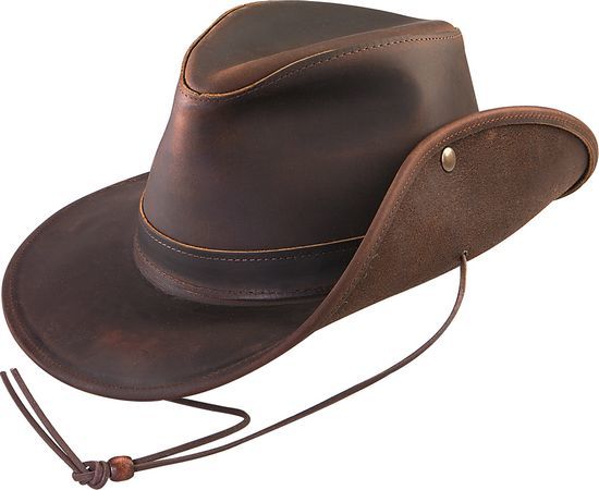 Henschel | Aussie Leather Safari Hat | Hats Unlimited