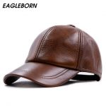 Fashion Design Leather Hat Man Baseball Cap Women Hats Keep Warm