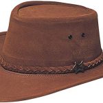 Conner Hats Men's Stockman Suede Australian Leather Hat at Amazon