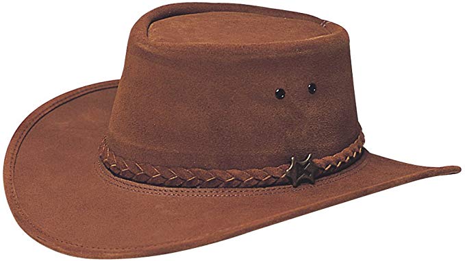 Conner Hats Men's Stockman Suede Australian Leather Hat at Amazon