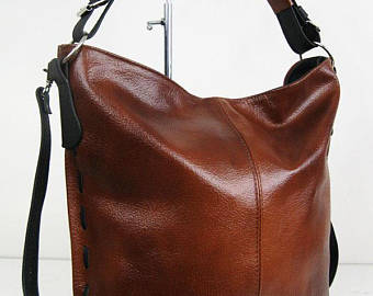 Leather hobo bag | Etsy