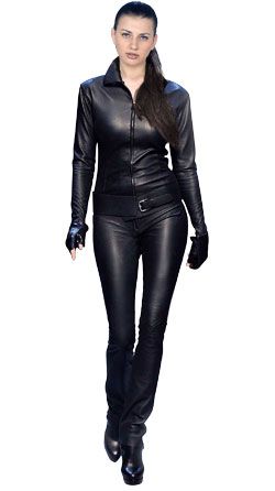 Leather jumpsuits designed for women