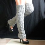 knitted leg warmers Winter Accessories very long. $51.00, via Etsy