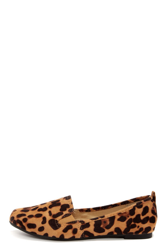Cute Leopard Shoes - Loafer Flats - Leopard Flats - $21.00