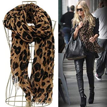 Amazon.com: Smartele Star Favorite Coffee Oversized Leopard Scarf