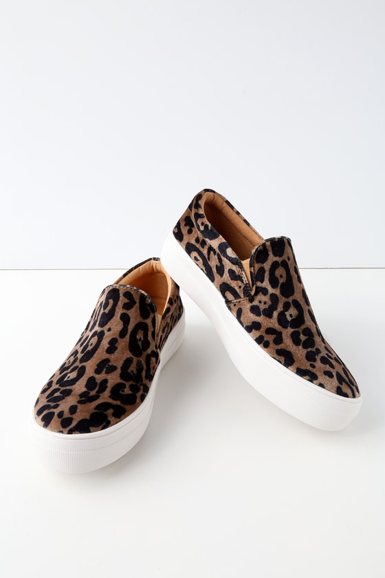 Steve Madden Gills - Leopard Print Sneakers - Slip-On Shoes