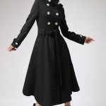 long black coat Trench coat military coat long coat black | Etsy
