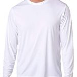 Hanes Men's Long Sleeve Cool Dri T-Shirt UPF 50+, Large, 2 Pack, 1
