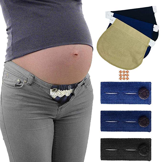 Belly Belt Combo Maternity Belly Band Adjustable Elastic Pants