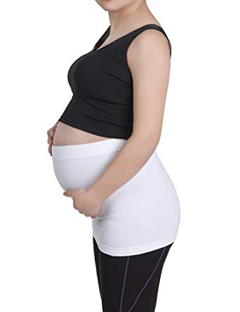 Womens Maternity Belly Band Silicone Stretch Pregnancy Support Belly 