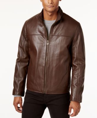 Cole Haan Men's Leather Jacket - Coats & Jackets - Men - Macy's