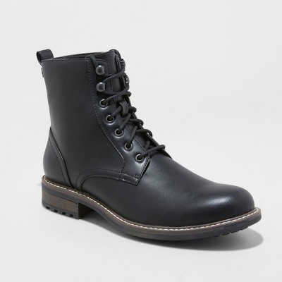 Men's Boston Casual Fashion Boots - Goodfellow & Co™ Black : Target