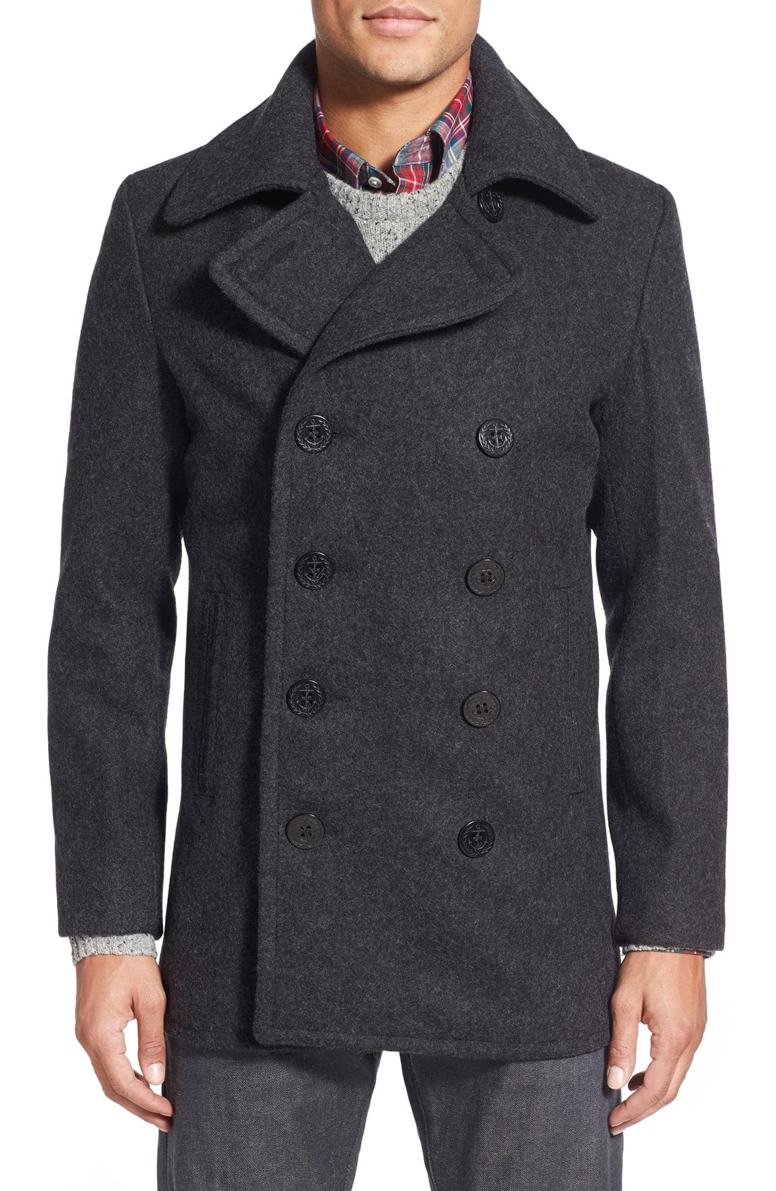 mens pea coat | Nordstrom