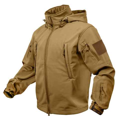 Coyote Brown Special Ops Soft Shell Waterproof Jacket | Military
