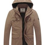 WenVen Men's Hooded Cotton Military Jackets at Amazon Men's Clothing