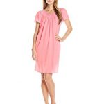 Miss Elaine Tricot Nightgown, Short Sleep Dress with Comfortable