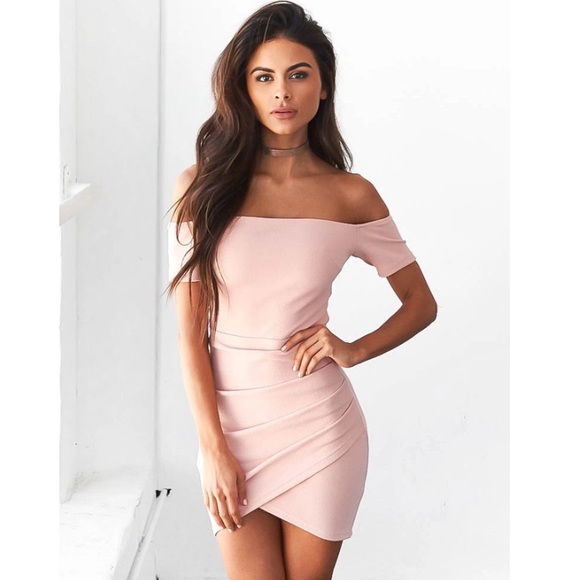 Dresses | New Lola Blush Pink Off The Shoulder Dress | Poshmark