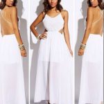 dress, white dress, maxi dress, long dress, open back dresses
