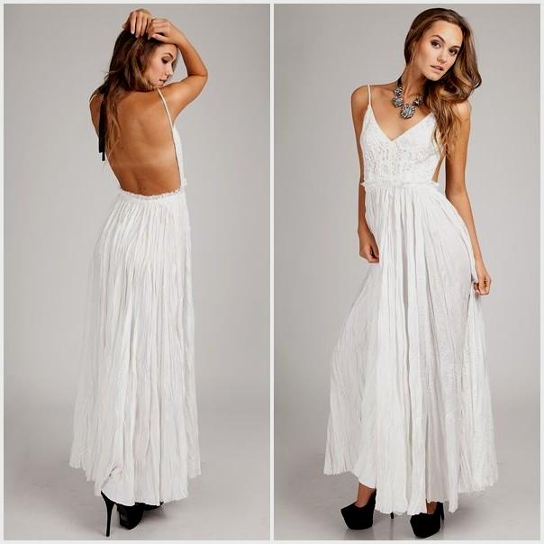 Flaunt your back with open back maxi  dresses