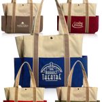 Personalized Dual Color Shoulder Tote Bags | TOT29 - DiscountMugs