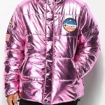 Champion Metallic Pink Puffer Jacket | Zumiez