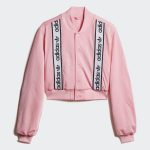 adidas Cropped Bomber Jacket - Pink | adidas US