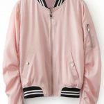 2019 Pink Baseball Jacket In PINK L | ZAFUL