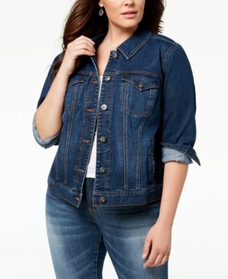 Style & Co Plus Size Denim Jacket, Created for Macy's - Jackets