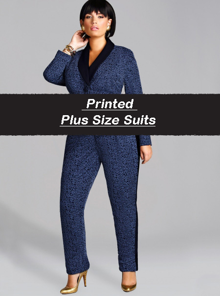 WORK-WEAR WEDNESDAY: PRINTED PLUS SIZE SUITS | Stylish Curves