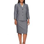 Amazon.com: Le Suit Women's Plus Size Houndstooth 3 Button Skirt