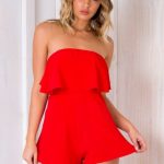 Cucumber Cake Playsuit - Red - Stelly