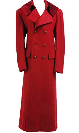 Amazon.com: CosDaddy® Cosplay Costume Red Long Trench Coat: Clothing