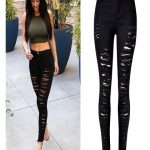 Black Extreme Ripped Skinny Jeans #Chic166850 | WithChic