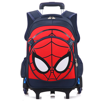 Trolley Spiderman Schoolbag Trolley School Bags For Kids - Buy