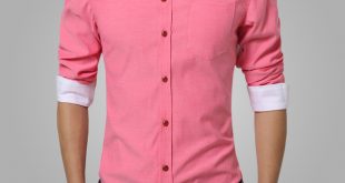 2018 Summer Mens Dress Shirts Cotton Solid Casual Shirt Men Slim Fit