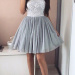 A-Line Short Appliques Sweetheart Appliques Simple Homecoming Dress