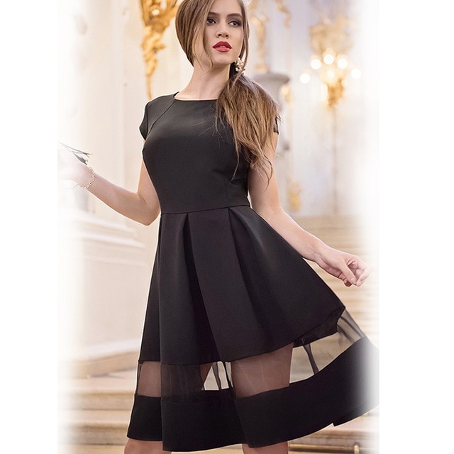 2016 short women dresses free shipping lady dresses knee length