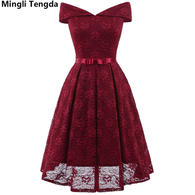 Mingli Tengda 2018 Pink/Red Bridesmaid Dresses Strapless Dress Short
